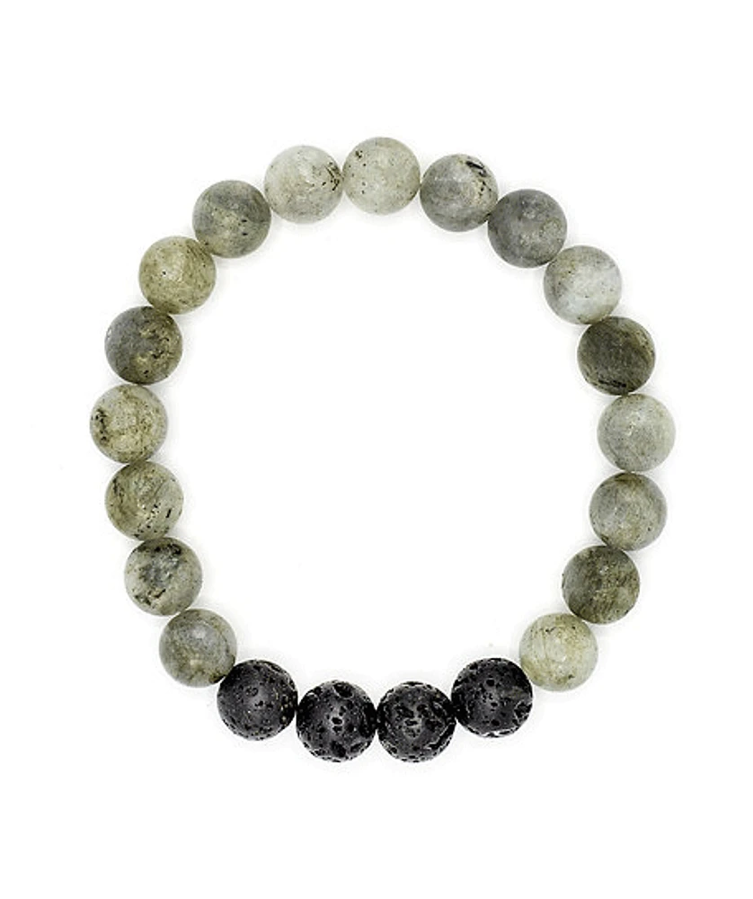 Men's Fearless Bracelet - Labradorite 10mm