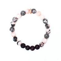 Gratitude Bracelet - Zebra Jasper 8mm