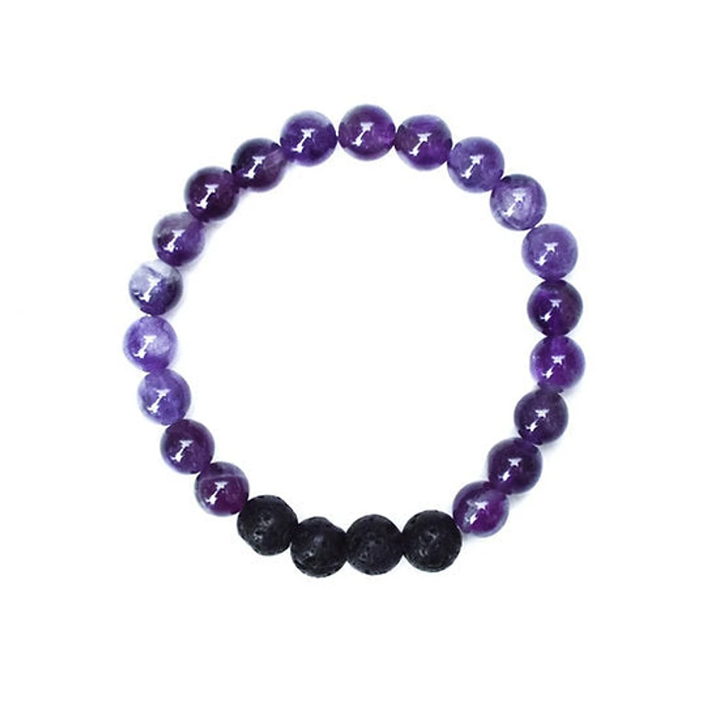 Happiness Bracelet - Amethyst 8mm