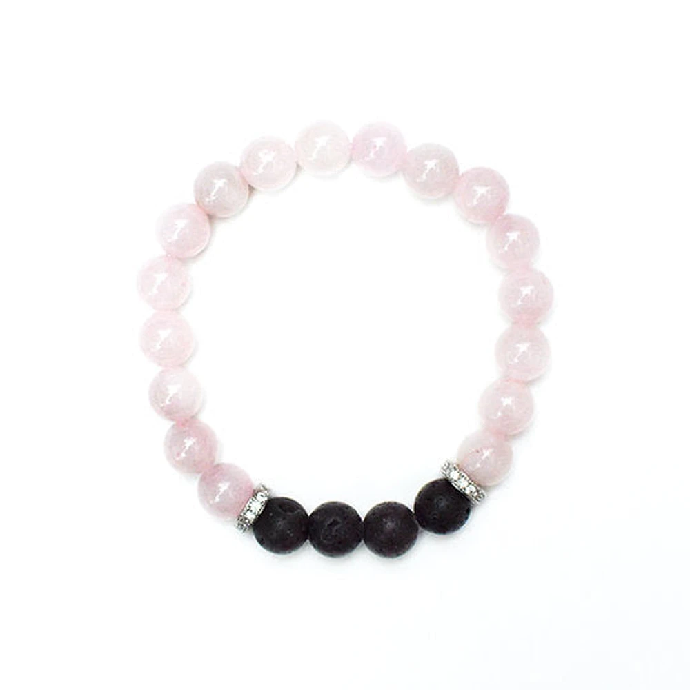 Love Bracelet - Rose Quartz 8mm