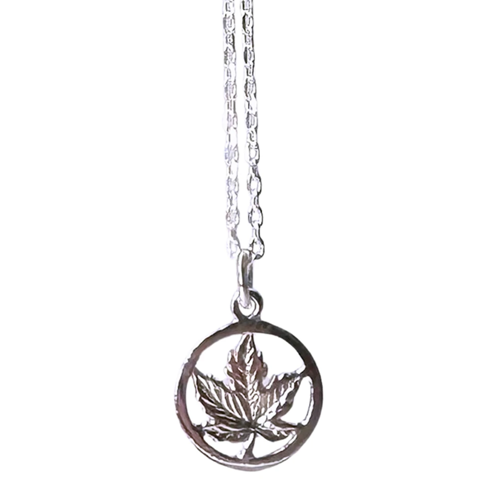 Pendant - Encircled Maple Leaf