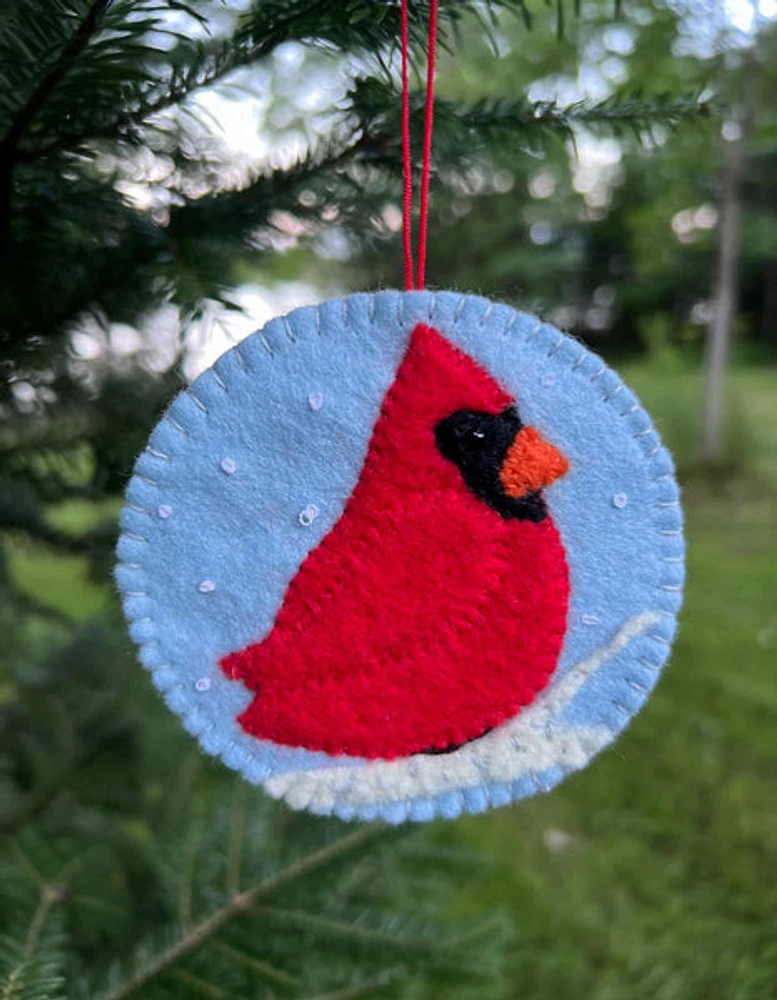 Cardinal Coaster/Ornament - Craft Kit