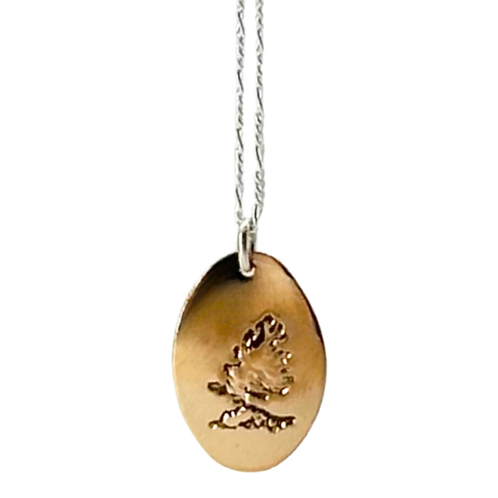 Gold Windswept Pine Necklace