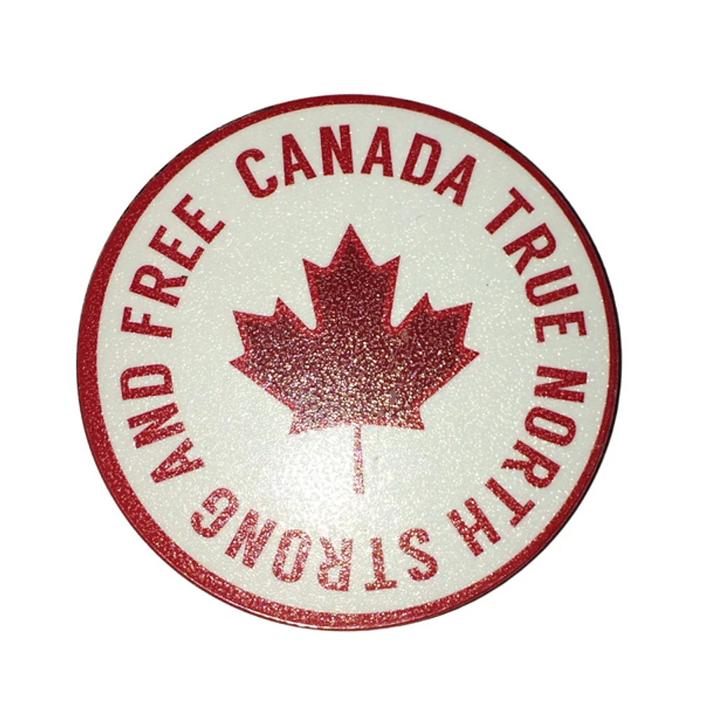 Red Maple Leaf Wood Magnet