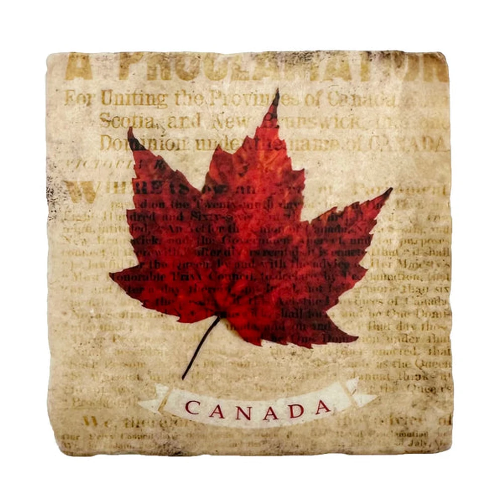 Red Maple Leaf Coaster