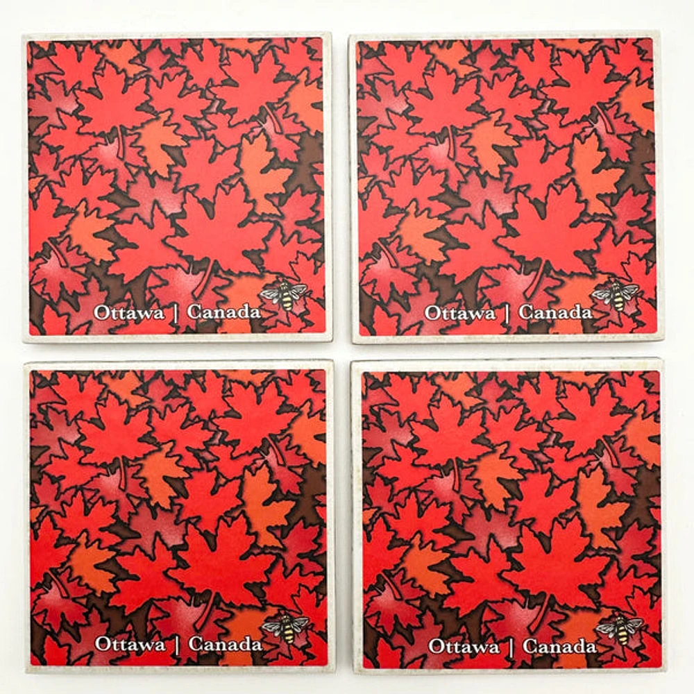 Maple Leaf Coasters