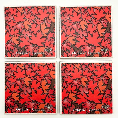 Maple Leaf Coasters