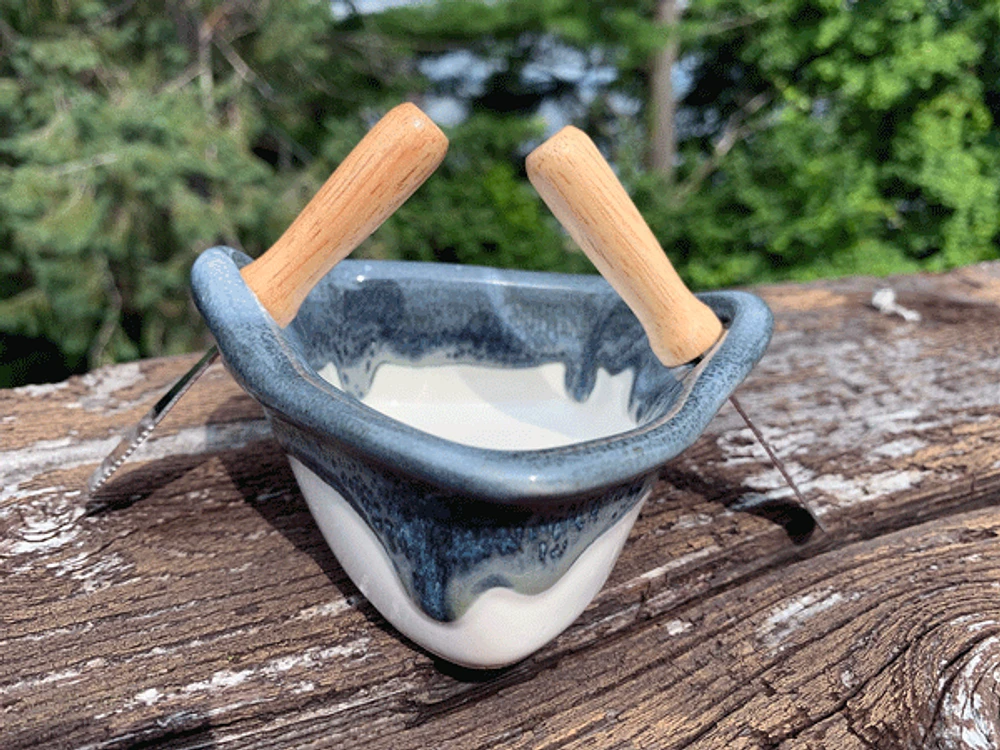 Rowboat Dip Pot - Glacier