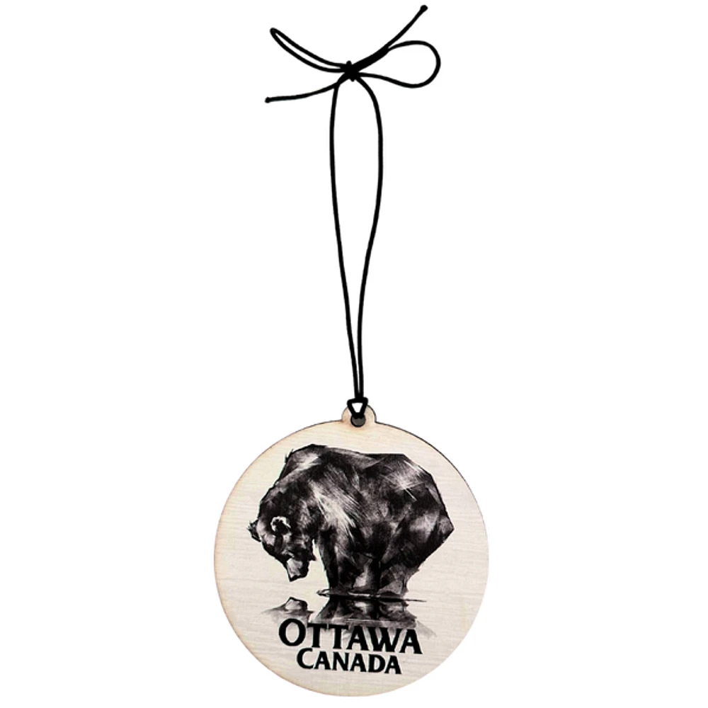 Ottawa Canada Reflecting Bear Ornament