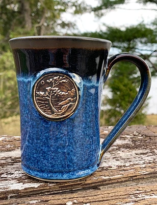 Blue Windswept Pine Mug