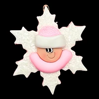 Snowflake Baby Pink Ornament