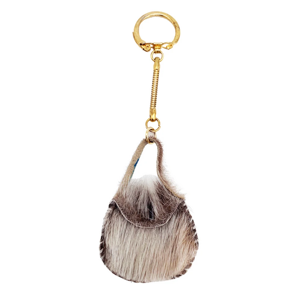 Sealskin "Purse" Keychain - Natural - Mary Ineak