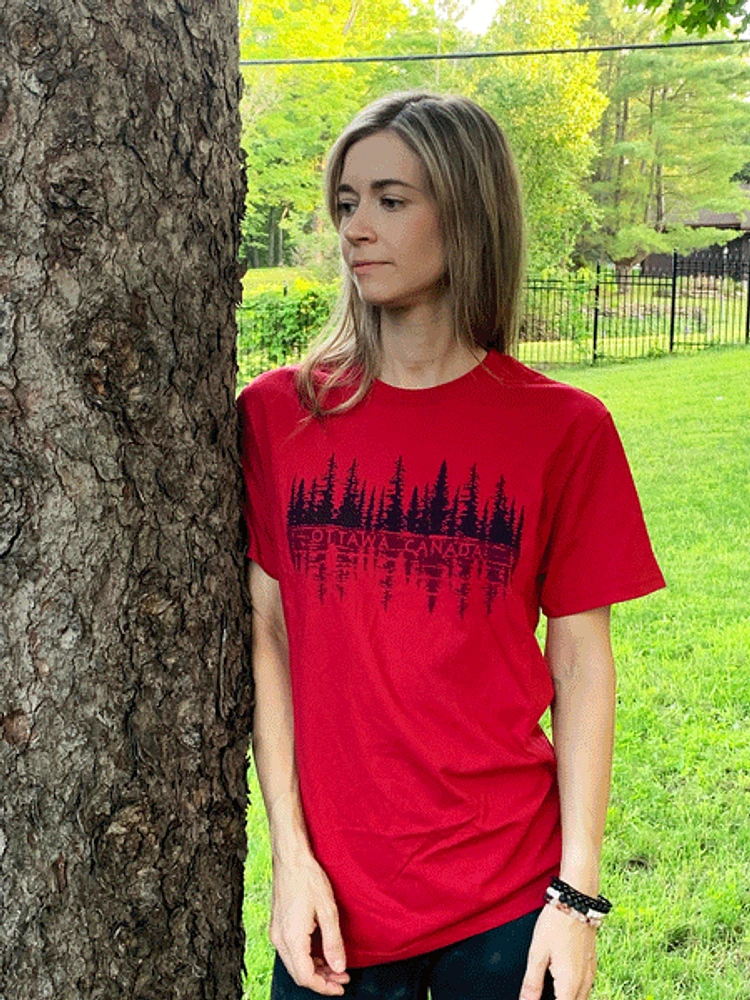 Ottawa Trees T-Shirt - Red