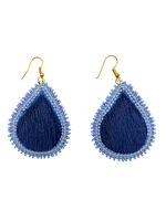 Beaded Sealskin Earrings - Michelle Audlaluk