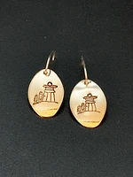 Gold Inukshuk Earrings