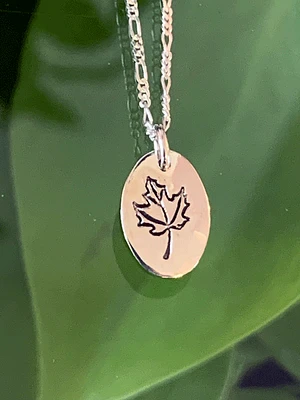 Silver Maple Leaf Necklace