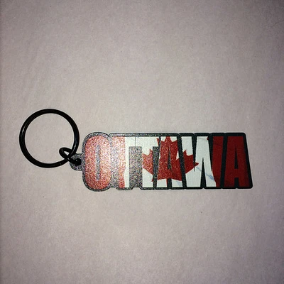 Ottawa Flag Key Chain