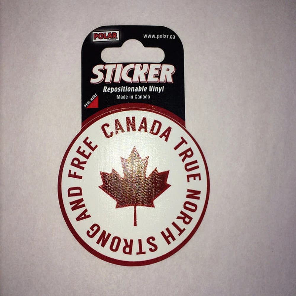 Red Maple Leaf Sticker