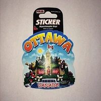 Ottawa Cartoon Painted Sticker