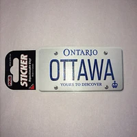 Ottawa Licence Plate Sticker