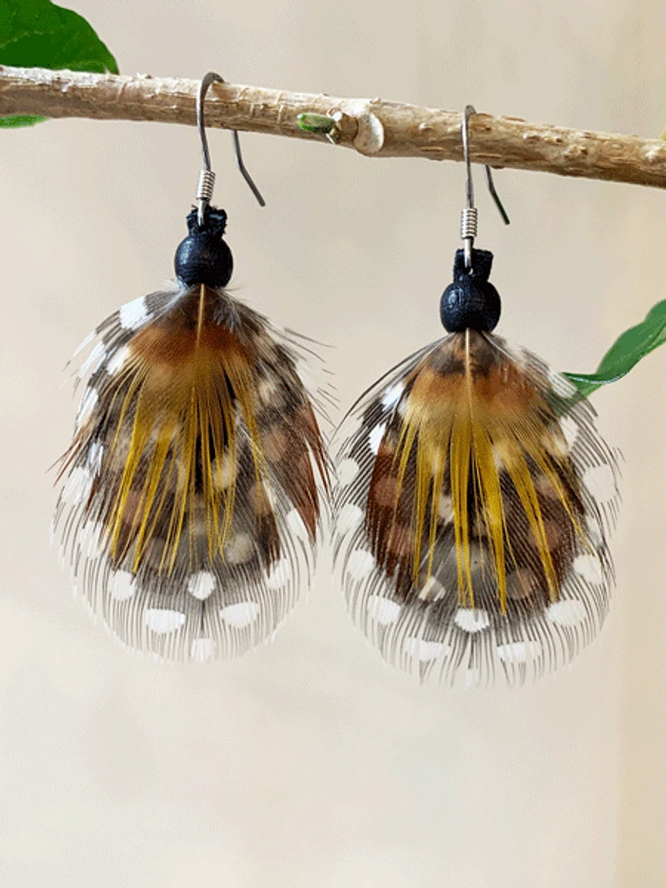 First Nations Feather Earrings