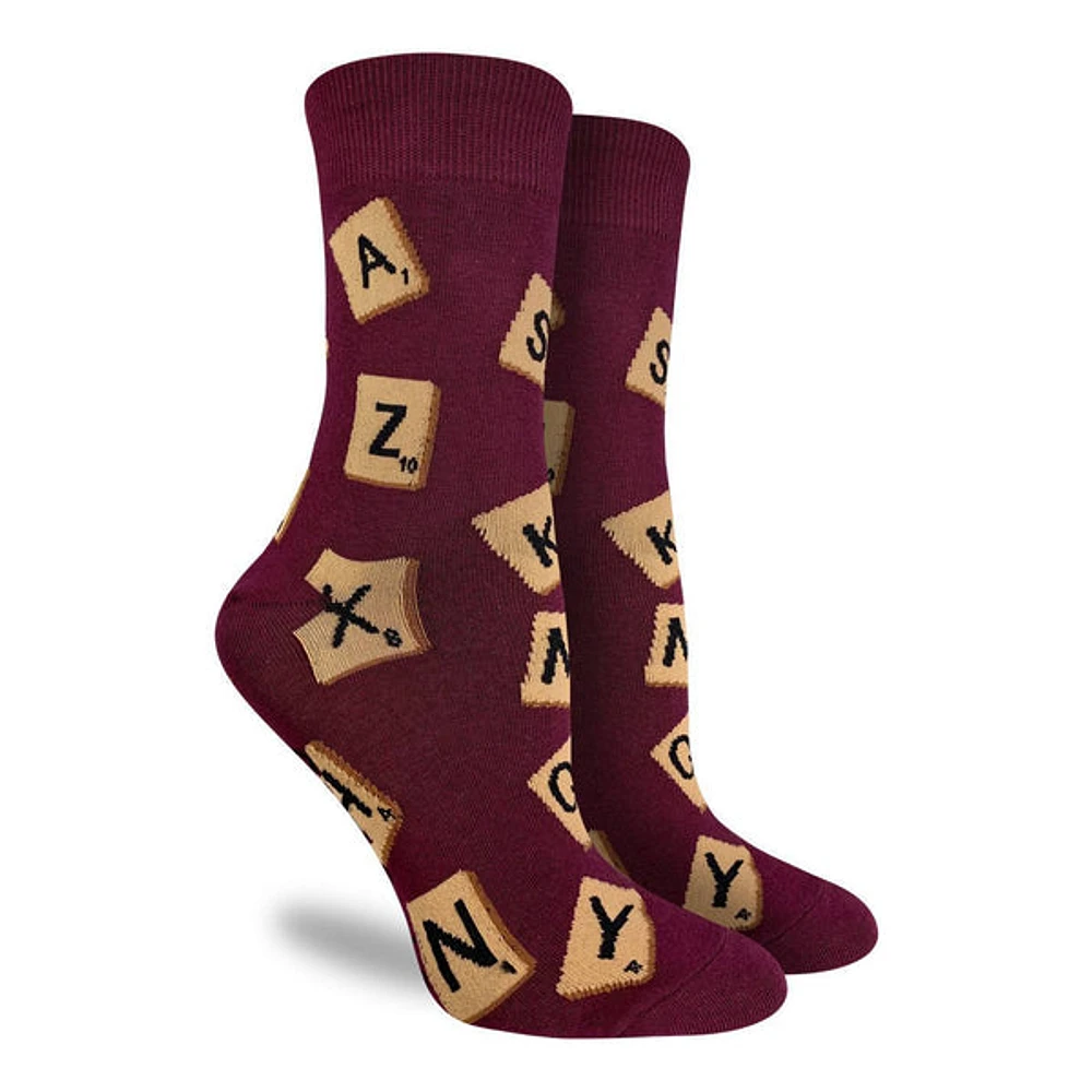 Women's Word Game Crew Socks