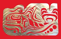 Coast Salish Killer Whale - Wall Sculpture