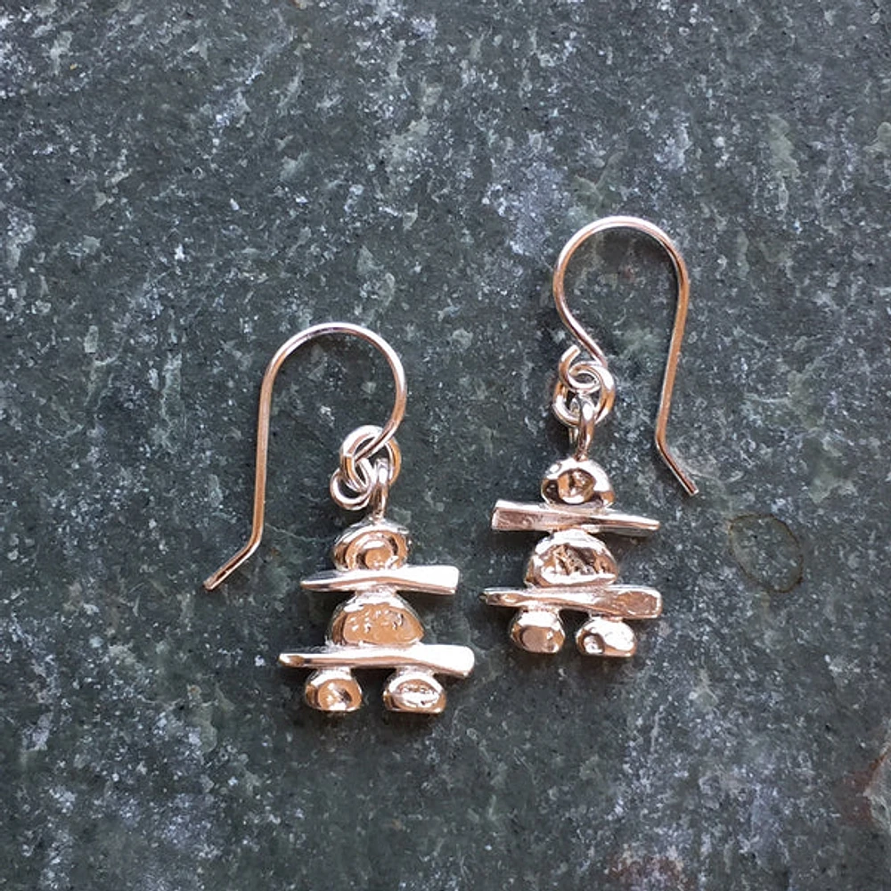 Small Inukshuk Earrings