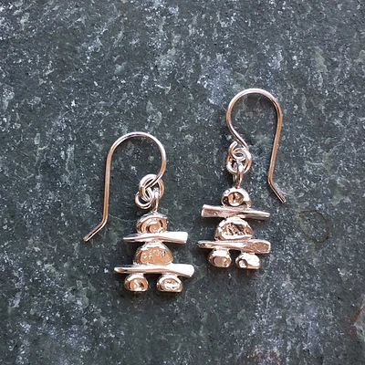 Small Inukshuk Earrings