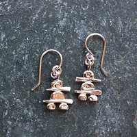 Small Inukshuk Earrings