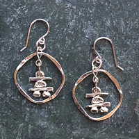 Encircled Inukshuk Earrings