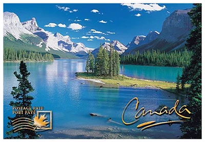 Moraine Lake - Postage Paid Postcard