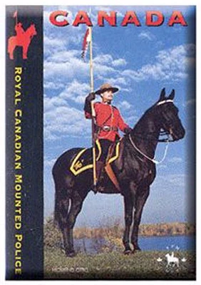 RCMP on Horse - Photo Magnet