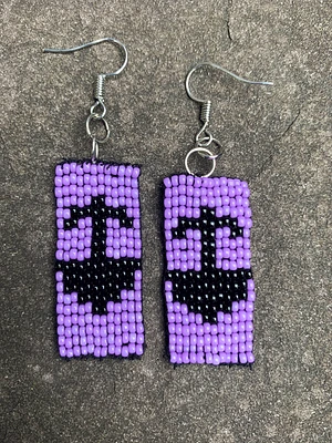 Beaded Ulu Earrings - Kelly Ineak