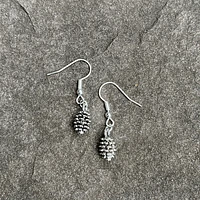 Silver Pine Cone Earrings