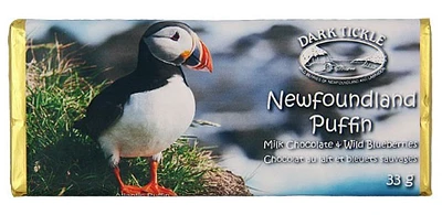Wild Blueberry Chocolate Bar - Puffin