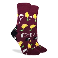 Women's Wine & Cheese Crew Socks