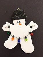 Snowman with Lights Ornament