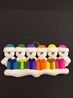 Present Family of 6 Ornament