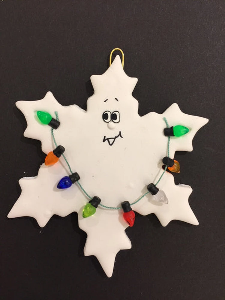 Snowflake with Lights Ornament