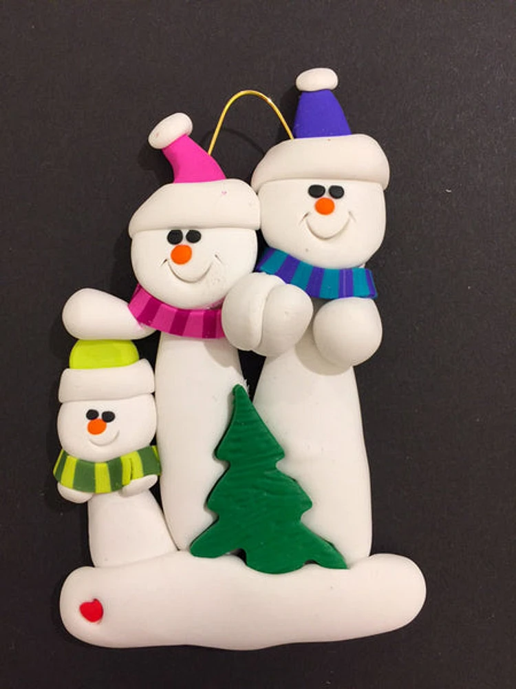 Tree Family of 3 Ornament