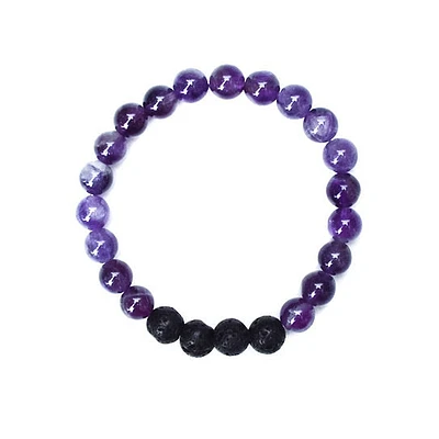 Happiness Bracelet - Amethyst 8mm