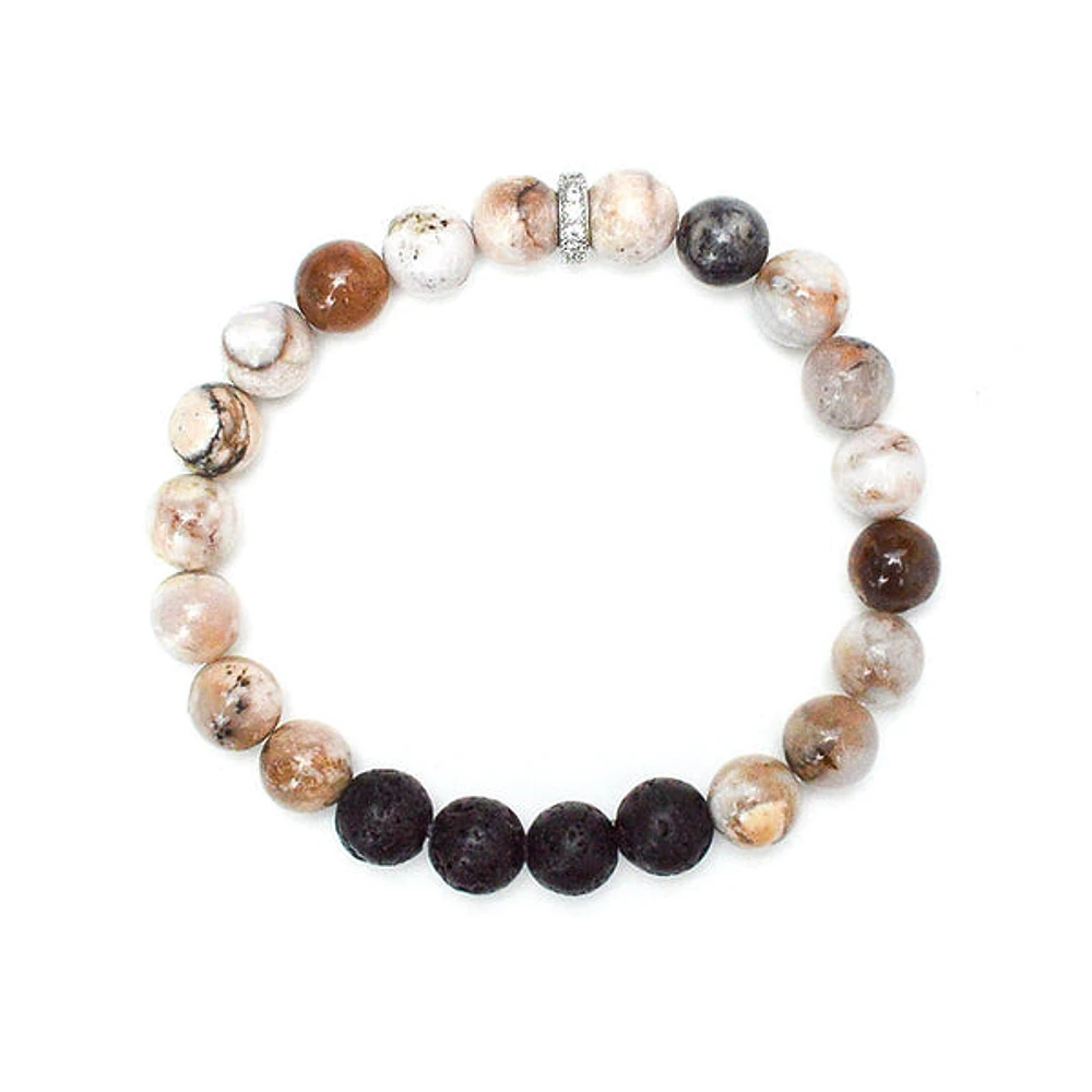 Intention Bracelet - Dendritic Opal 8mm