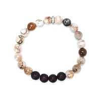 Intention Bracelet - Dendritic Opal 8mm