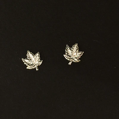 Stud Earrings - Maple Leaf