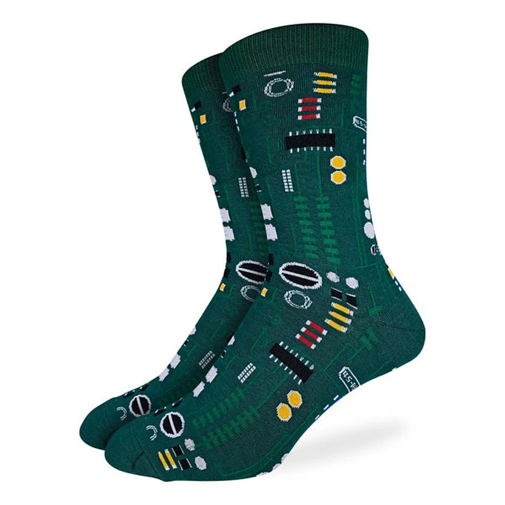 Men's Circuit Board Crew Socks