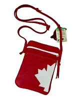 Red Canadian Deerskin Shoulder Bag