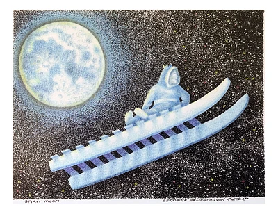 "Spirit Moon" Inuit Art Card