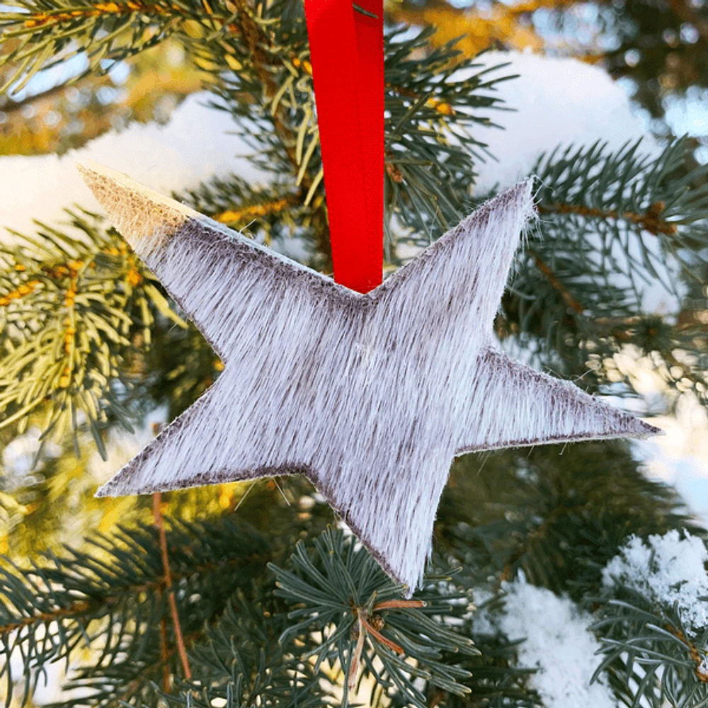 Inuit Sealskin Star Ornament