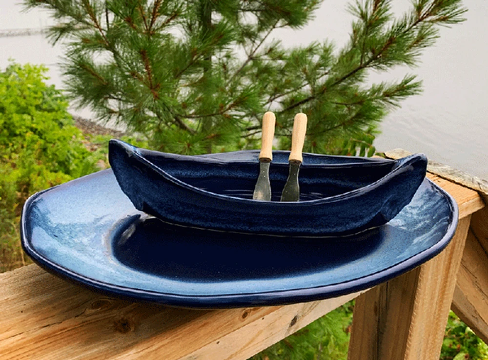 Canoe On A Lake Dip Set - Northern Lights
